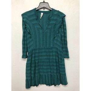 Amadi Anthropologie Women Dress Size Medium Rossi Ruffled Tunic B226 -18